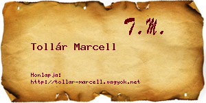 Tollár Marcell névjegykártya